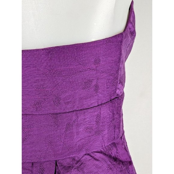 Wayne By Wayne Cooper Womens Dress Size 10 Purple Lined Strapless A-Line NEW - Picture 5 of 8